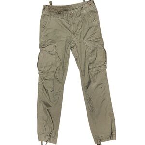 MNML Green Khaki Cargo Army Jogger Pants Streetwear Trendy Men's 28